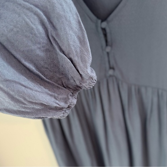 NWT - Motherhood Blue Long Sleeve Maternity Dress - Picture 6 of 7